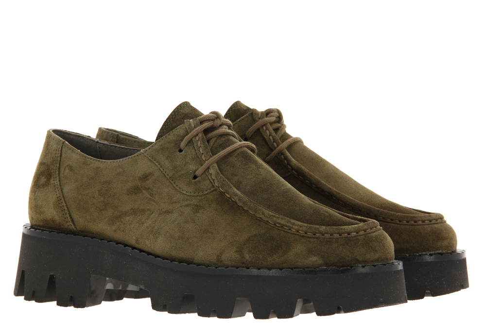 Paul Green Schnürschuh SOFT SUEDE MILITARY