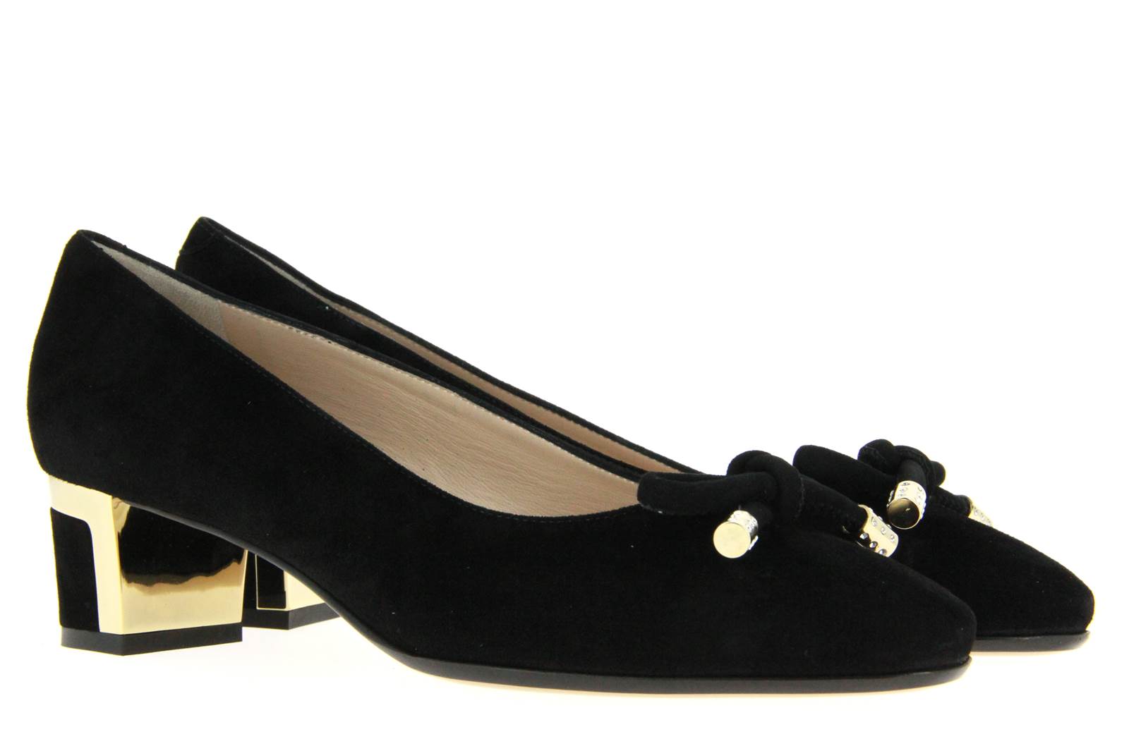 Donna Laura Venezia Pumps CAMOSCIO NERO (37 )