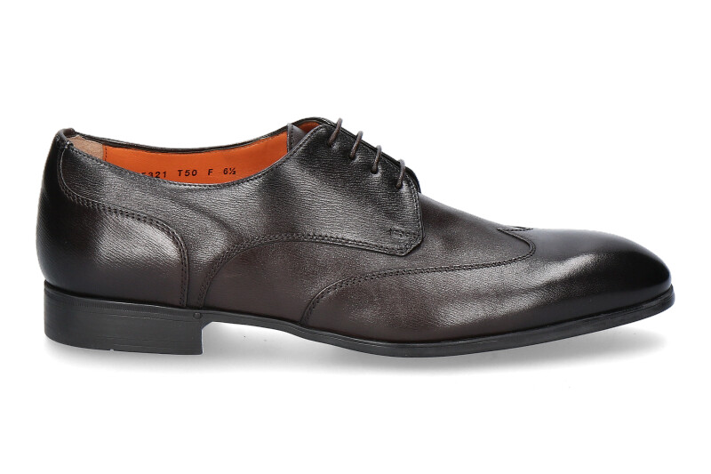 Santoni Schnürer LEATHER DARKBROWN (44½)