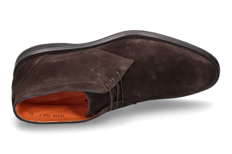 Santoni Stiefelette VELOUR BROWN (43½)