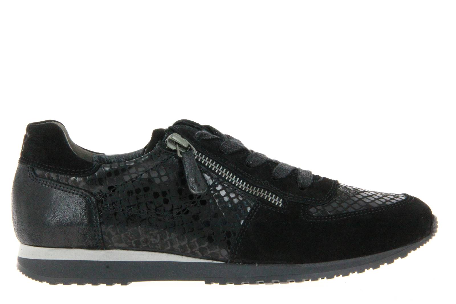 Paul Green Sneaker R. SUEDE PYTHON BLACK (37 )