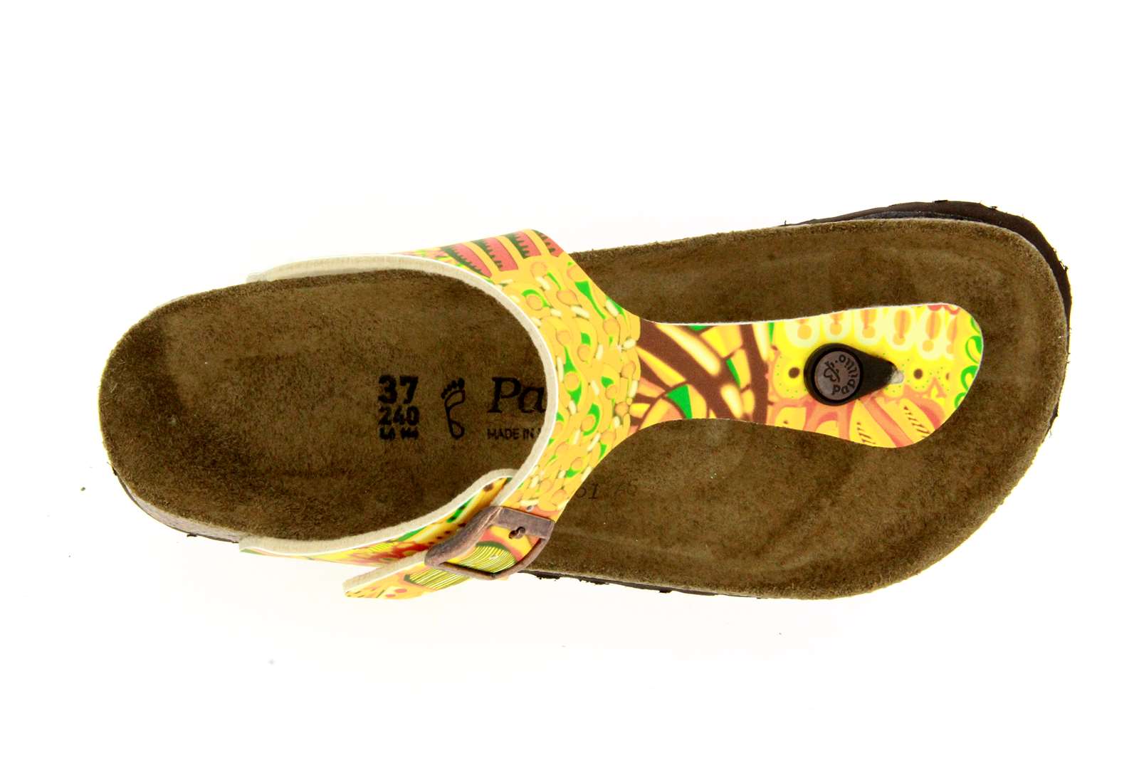 Papillio by Birkenstock Pantolette GIZEH NORMAL BIRKO-FLOR AFRICAN WAX GOLD (36)
