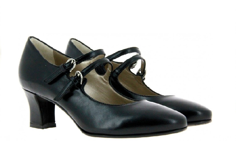 dirndl + bua Pumps ZIEGENNAPPA SCHWARZ (39½)