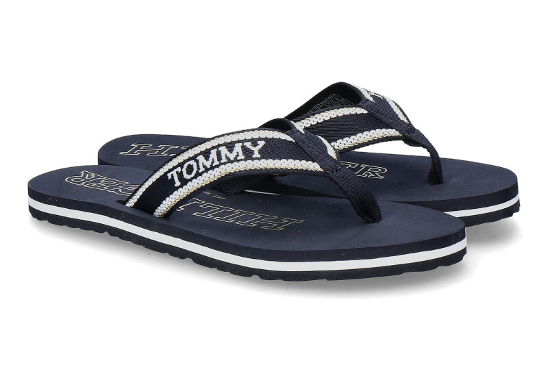 Tommy Hilfiger Damen- Zehentrenner BEACH SANDAL space blue