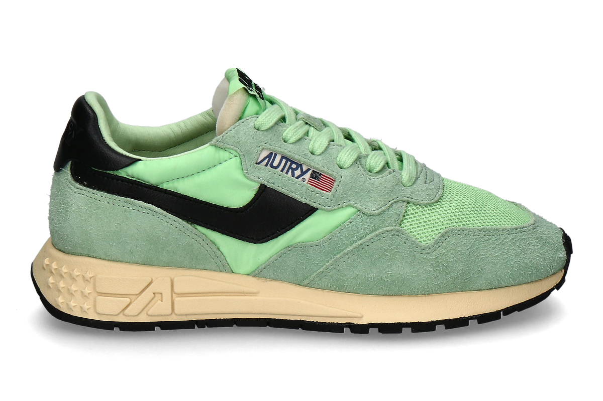 Autry Herren- Sneaker REELWIND SUEDE NYLON UT40- pistacchio/ neon grün