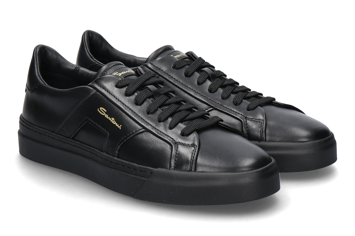 Santoni Herren- Sneaker DBS- black/schwarz