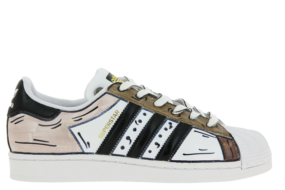 Adidas Superstar by BalloDaSola MARRONE BLACK