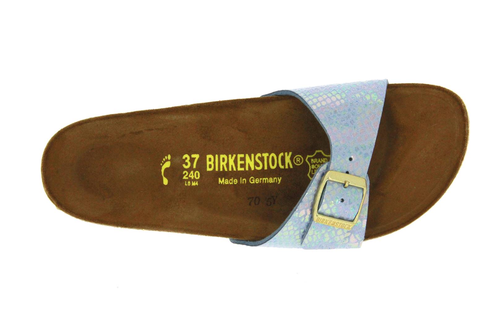 Birkenstock Pantolette MADRID SCHMAL SHINY SNAKE SKY (42)