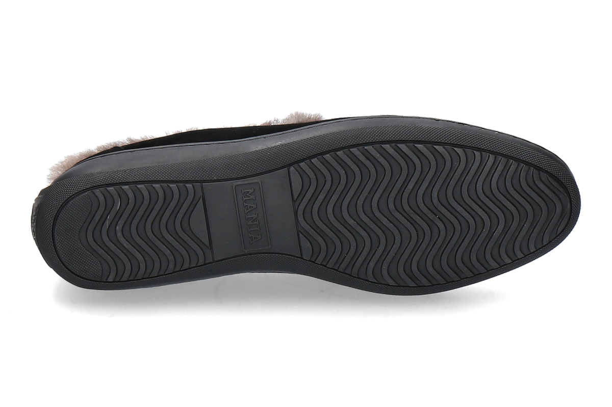 Mania Loafer gefüttert 1409 CAMOSCIO- schwarz_242000369_4
