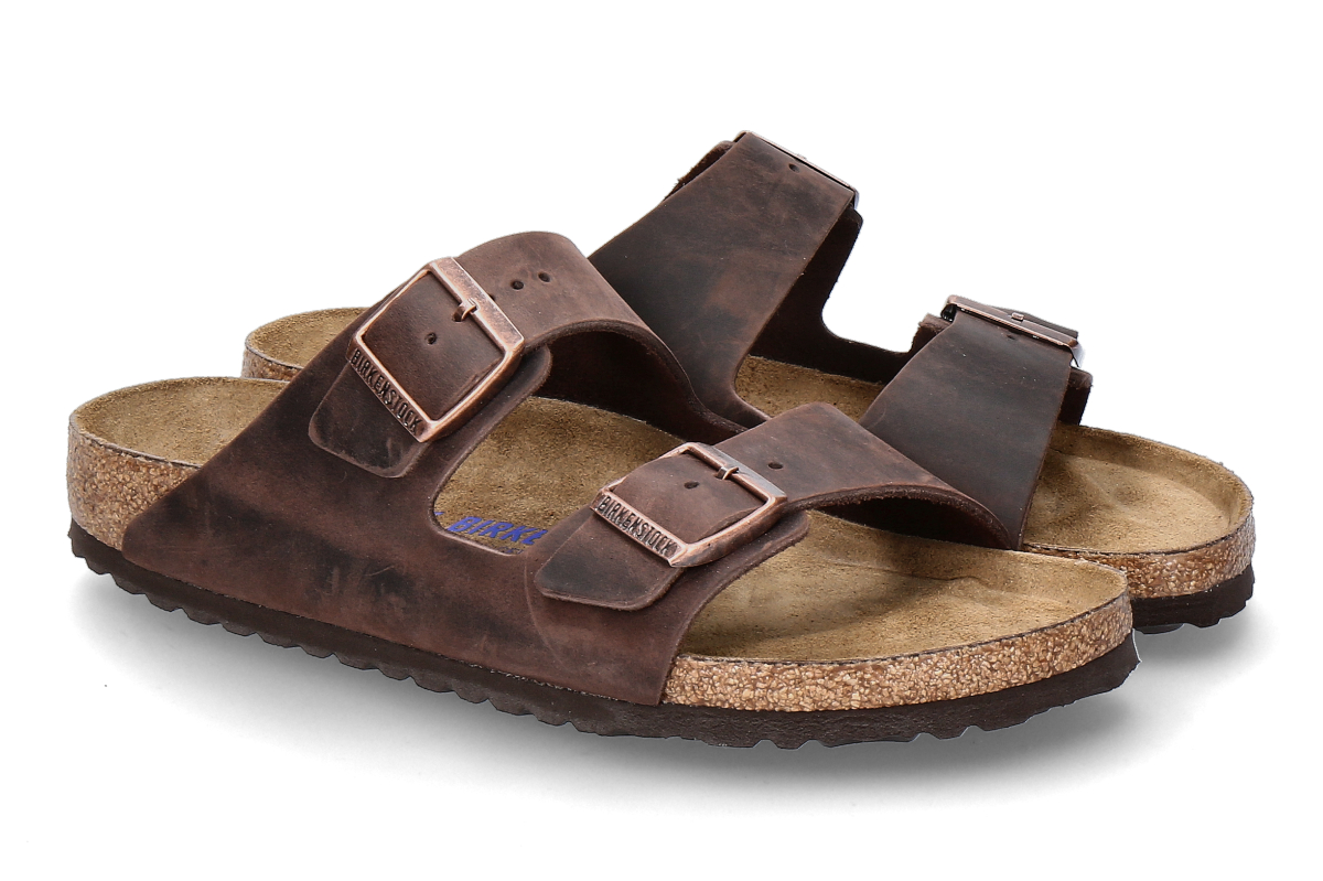 Birkenstock Pantolette ARIZONA SCHMAL OILD- habana/ braun