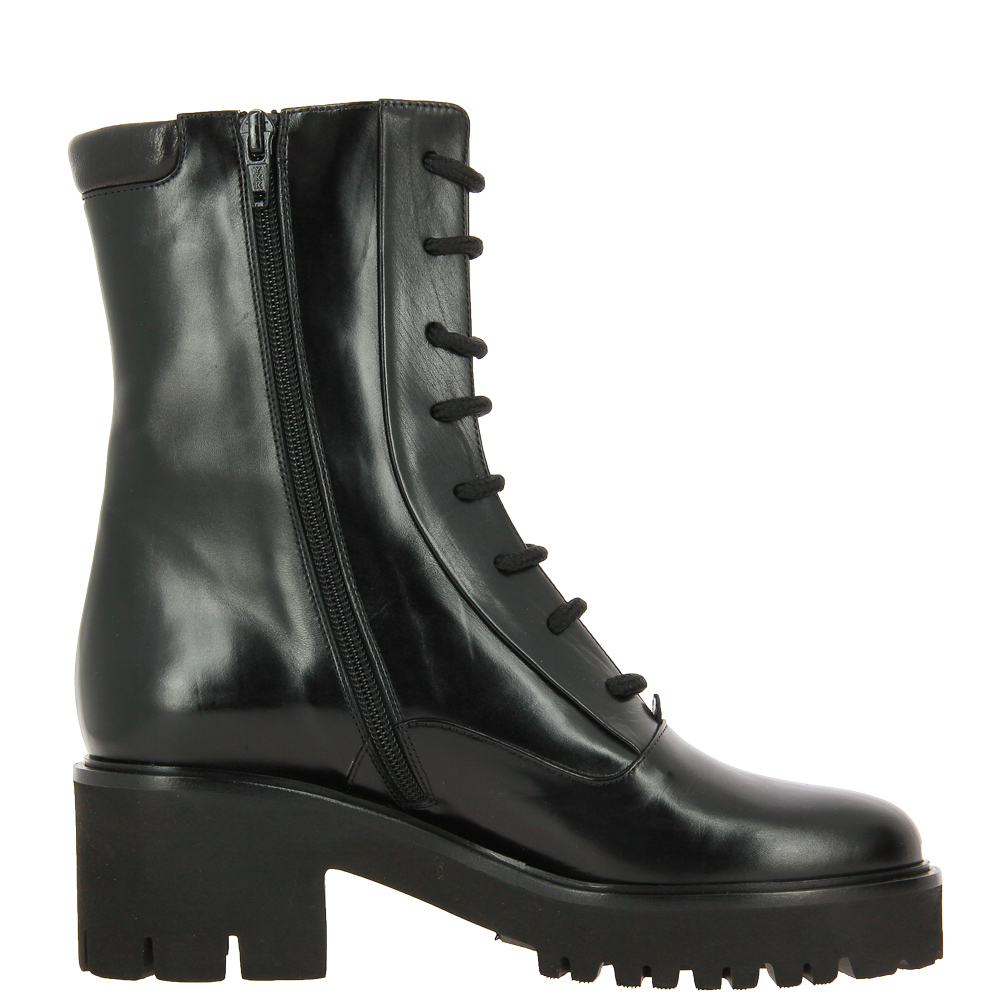 Truman's Schnürboots VITELLO NERO TACCO