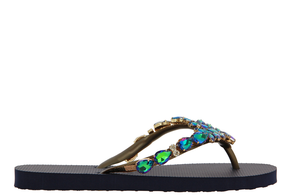 Chanclas Zehensteg Sandale ADELA DIAMOND GREEN BLUE