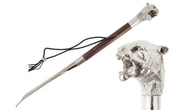 Pasotti Schuhanzieher TIGER SILVER BROWN