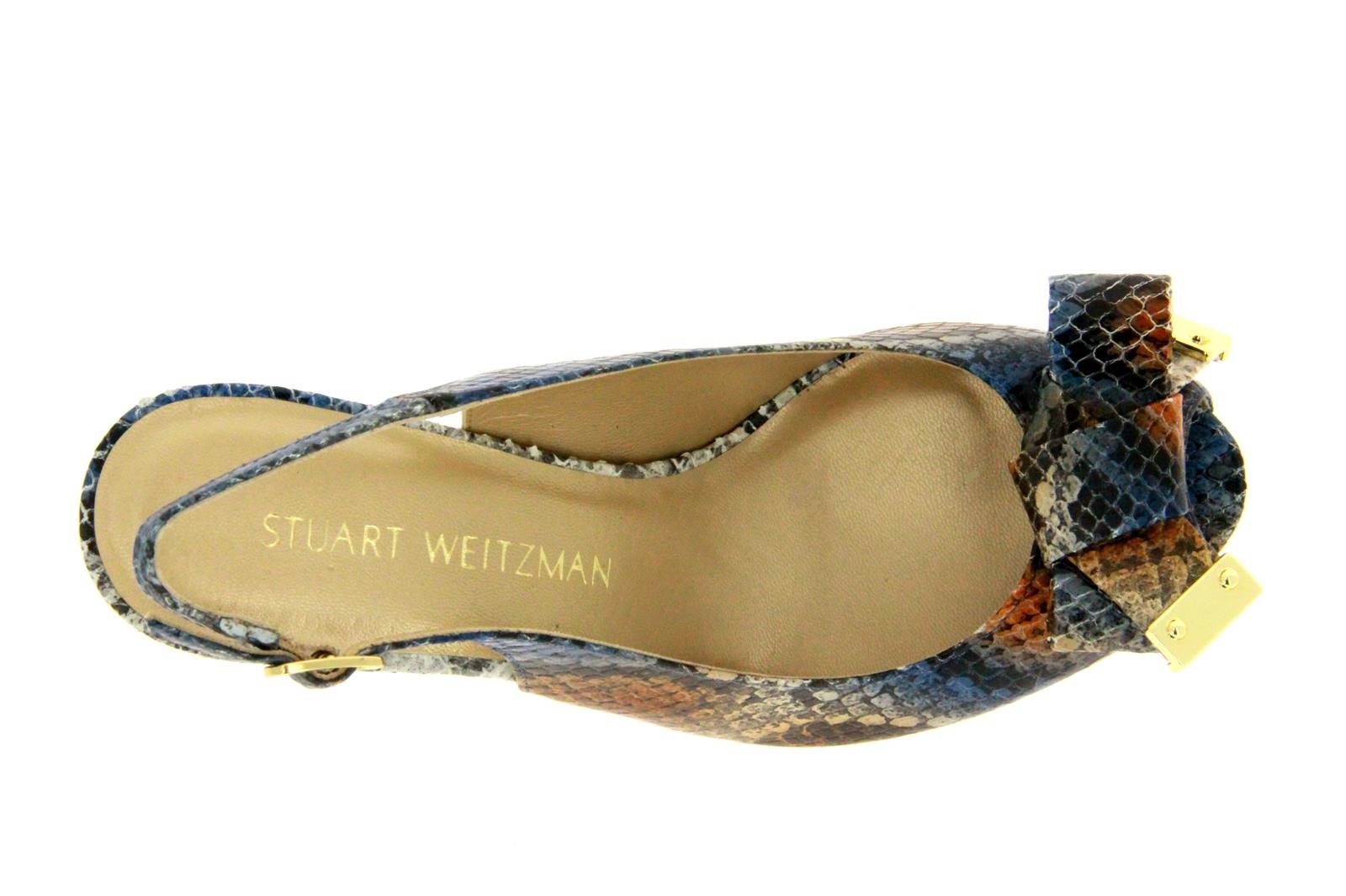 Stuart Weitzman Sandale BODASLINKY BROWN BLUE MEDLEY PYTON (41)