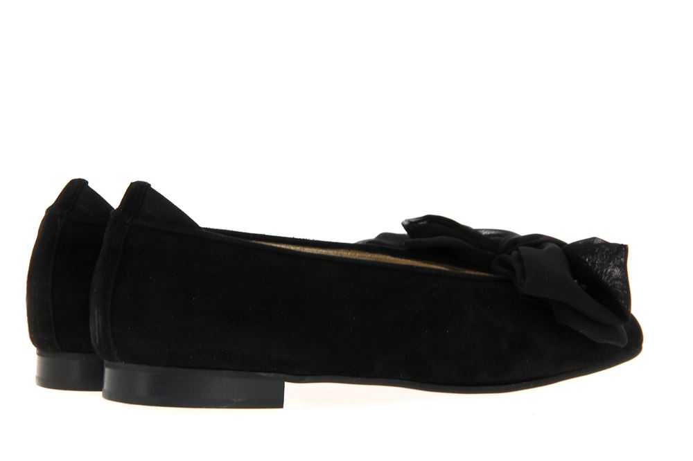 Scarparossa Ballerina CAMOSCIO FIOCCO SETA NERO (36½)