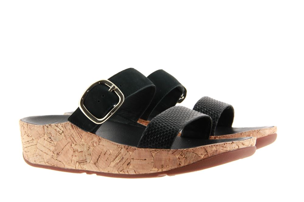 Fitflop Pantolette STACK SLIDE BLACK (40)