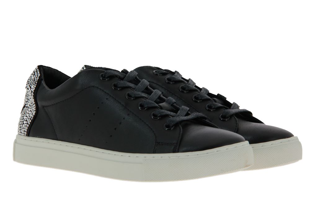 Lola Cruz Sneaker SMILEY BLACK SILVER (39)