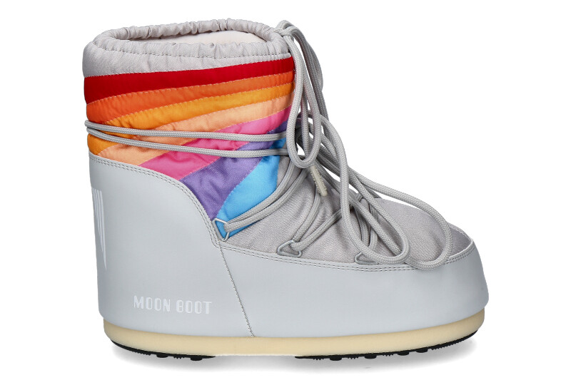 Moon Boot Snowboots ICON LOW RAINBOW- glacier grey