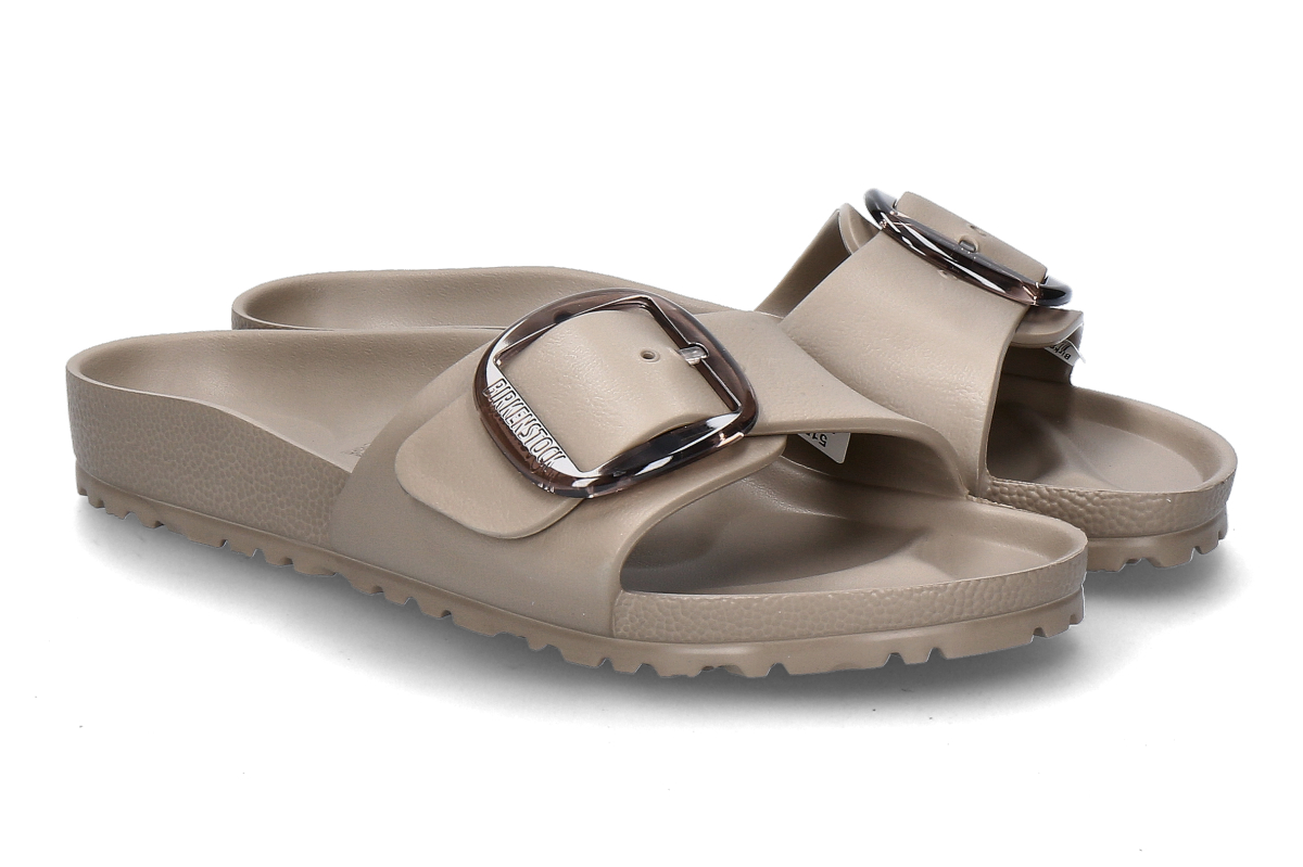 Birkenstock Damen- Pantolette MADRID BIG BUCKLE EVA- gray taupe/ grau