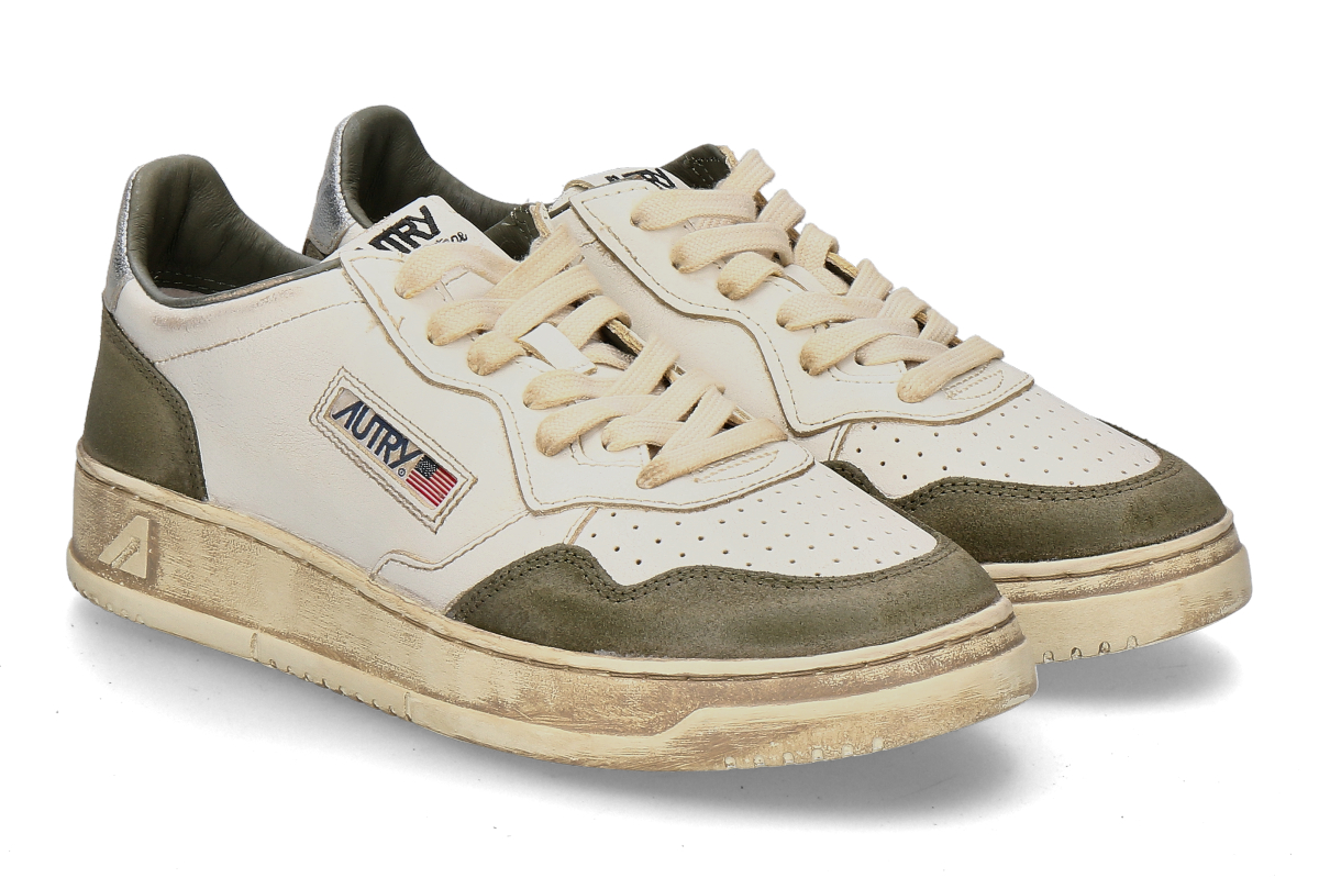 Autry Herren- Sneaker SUPER VINTAGE LEATHER SUEDE- lizard/silver