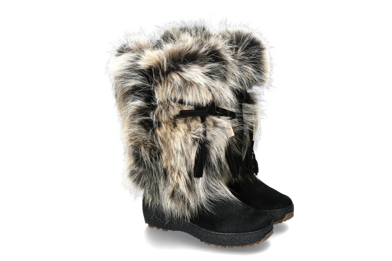 Oscar Sport Fellstiefel VOLPE BITONO- schwarz/ weiss