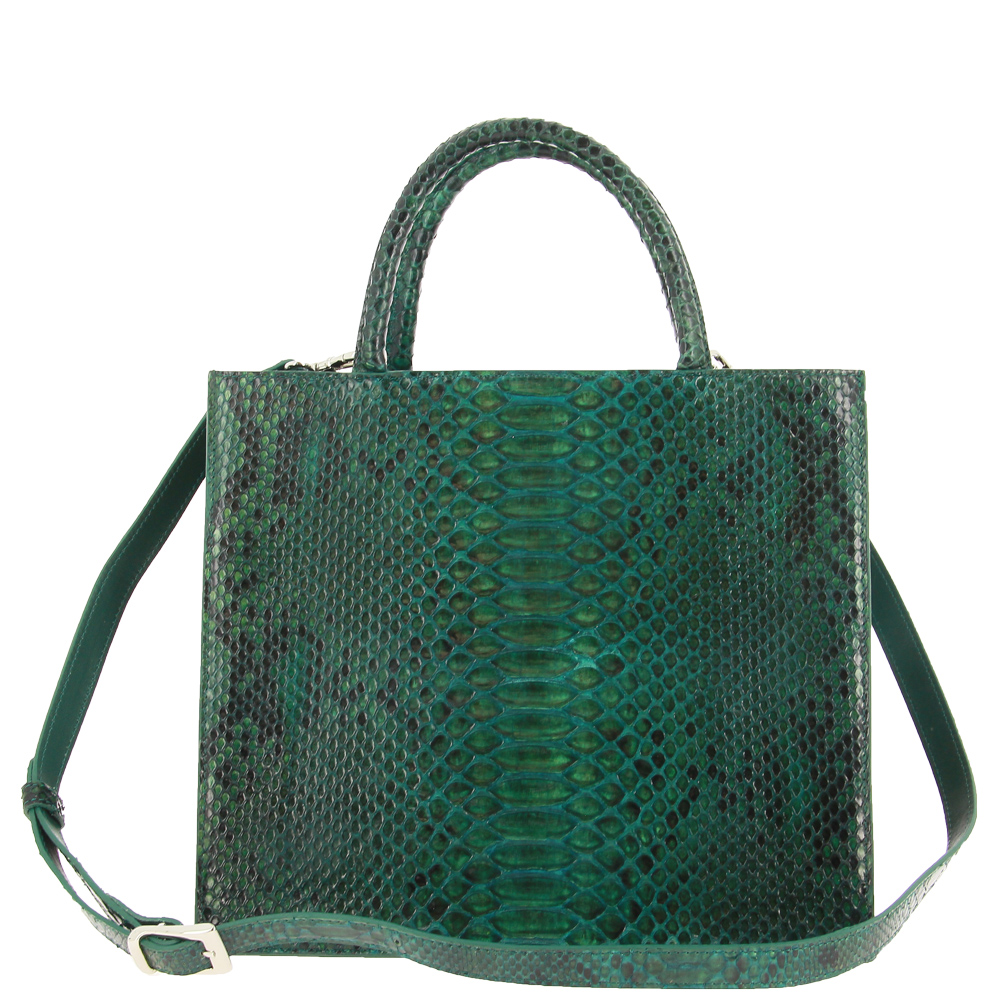 Ghibli Shopper PITONE DARK GREEN 635