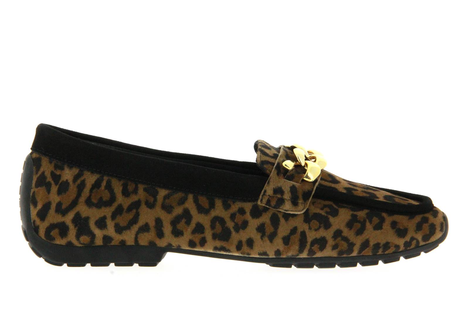 Mania Mokassin CAMOSCIO NERO LEOPARD (42)