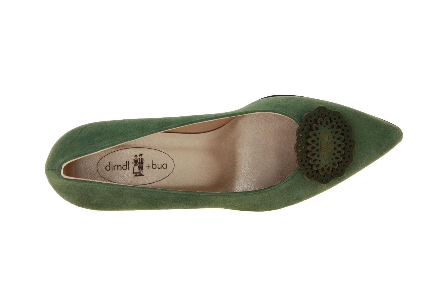 Dirndl + Bua Pumps ZIEGENVELOUR MOOS (37½) Dirndl + Bua Pumps ZIEGENVELOUR MOOS (37½)