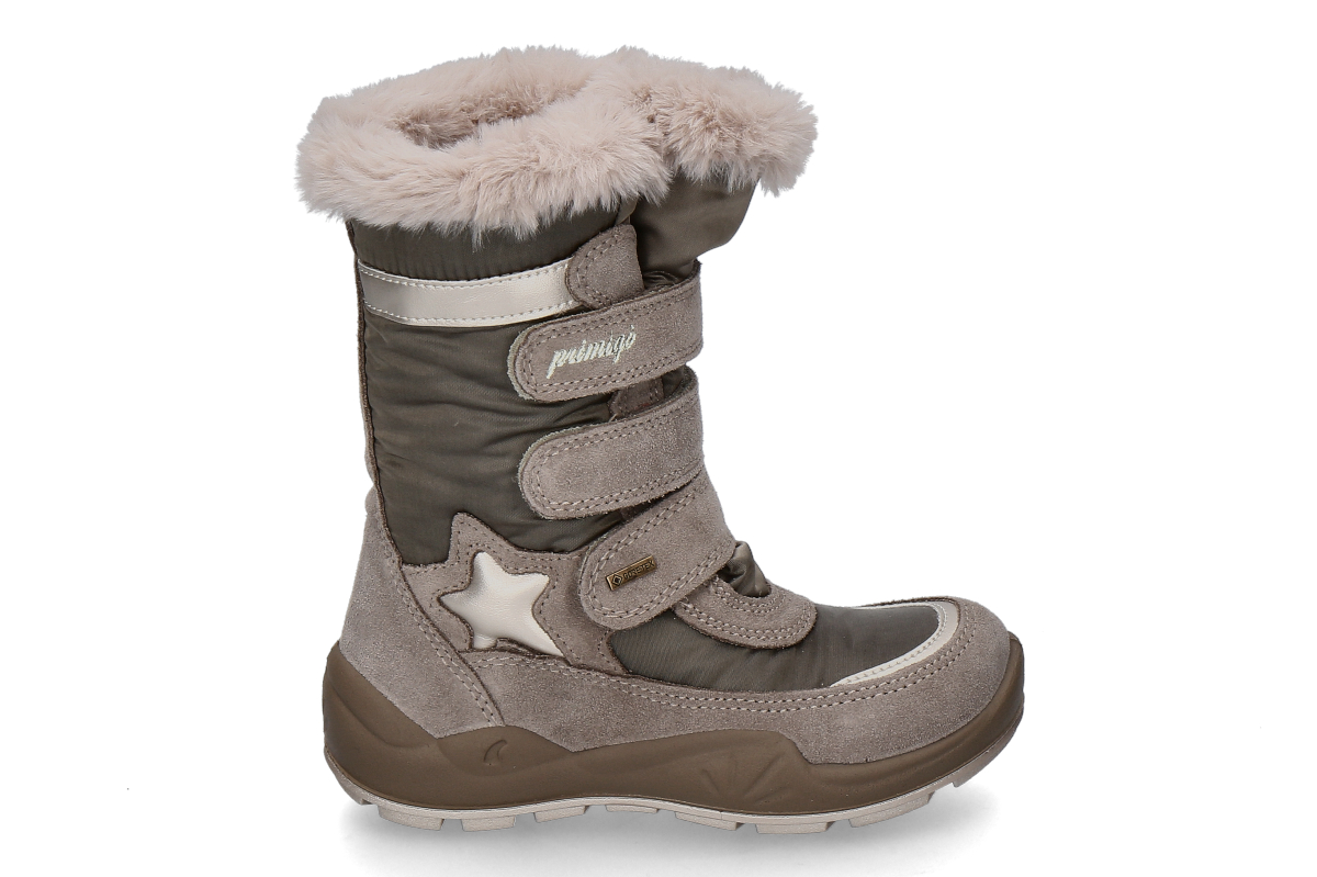 Primigi Mädchen- Stiefel WINGER GTX gefüttert- marmotta pietra/ grau