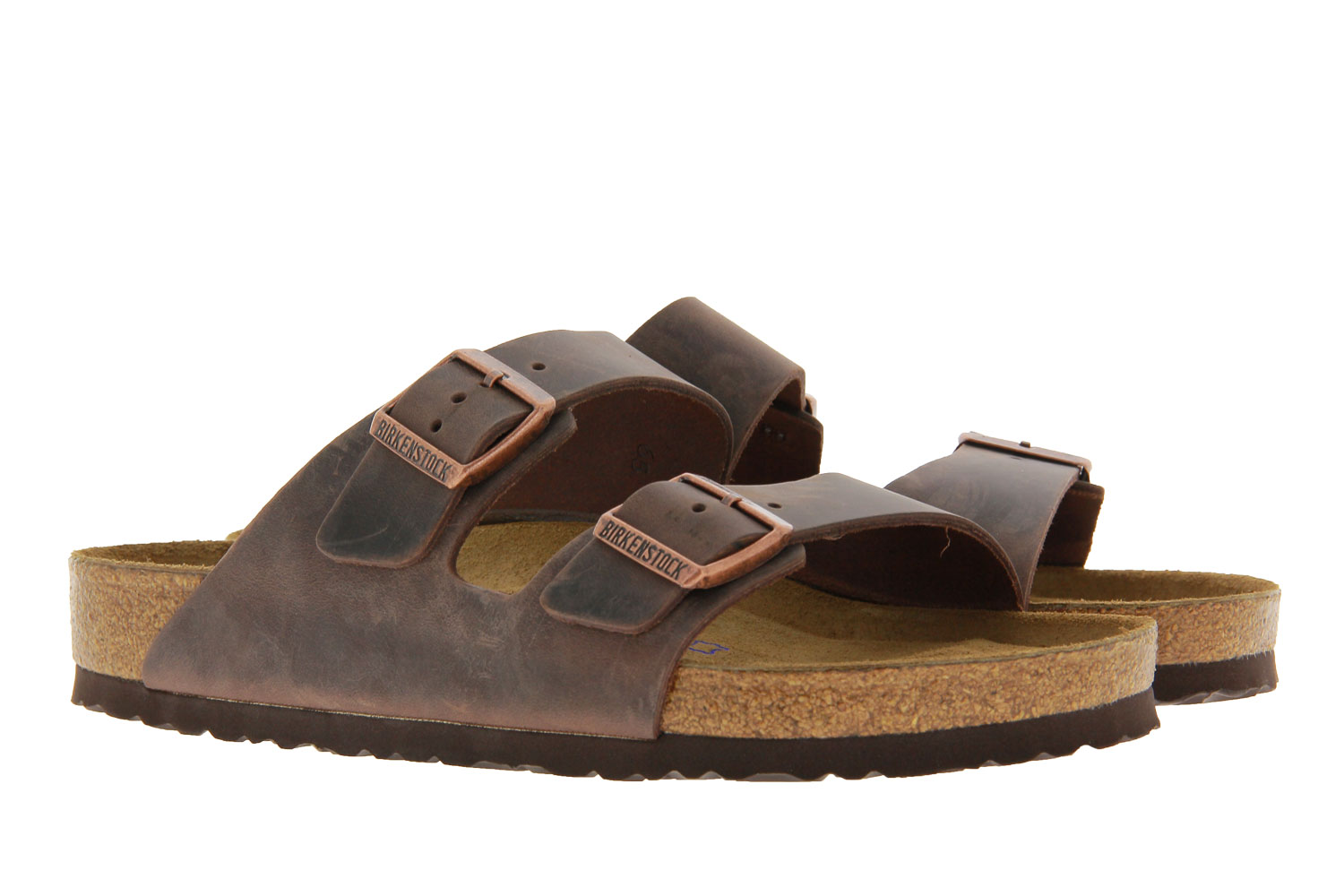 Birkenstock Pantolette ARIZONA NORMAL FETTLEDER HABANA (46)