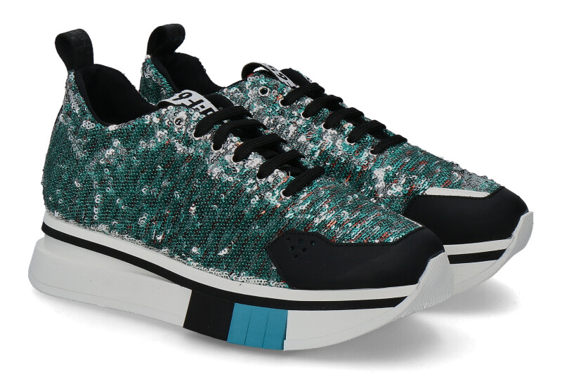 F65 Damen- Sneaker DONNA PAILLET- mist/grün