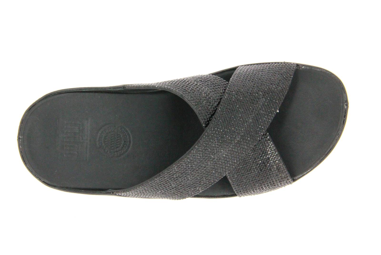 Fitflop Pantolette BLACK CRYSTAL SLIDE (39)