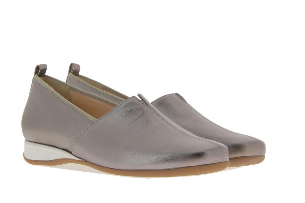 Hassia Slipper PETRA G-WEITE SOFTLAMM SMOKE SILVER (40)