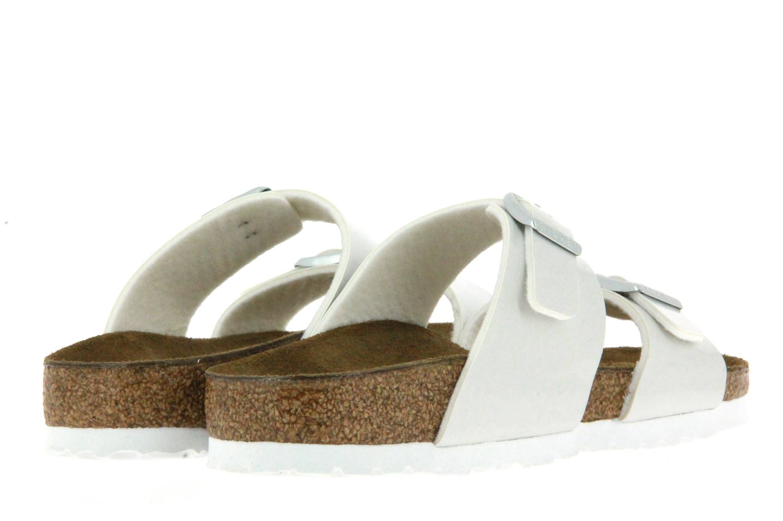 Birkenstock Pantolette SYDNEY SCHMAL BIRKO-FLOR PEARLY WHITE (36)