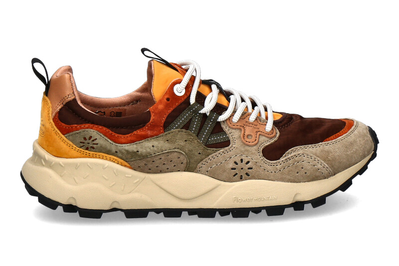 Flower Mountain Herren- Sneaker YAMANO SUEDE NYLON- taupe/ brown