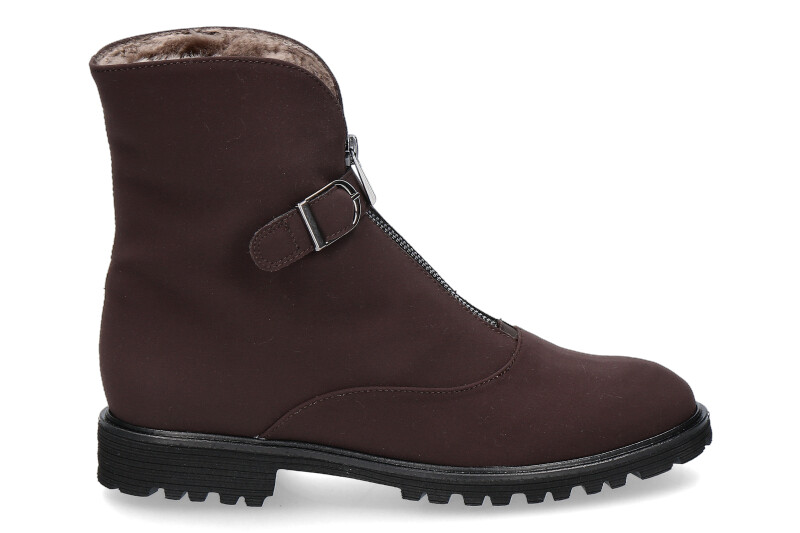 Brunate Stiefelette gefüttert TANK STEP MORO- dunkelbraun