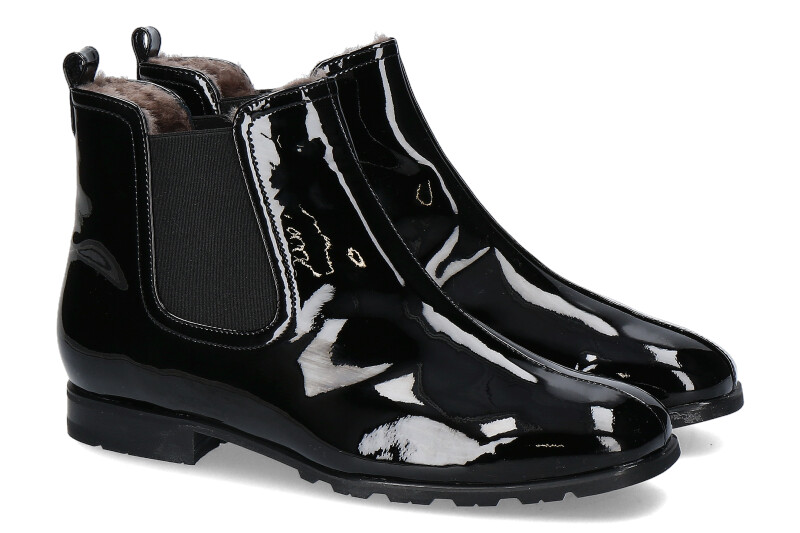 Brunate Chelsea Boot gefüttert  KRIS VERNICE NERO (40½)