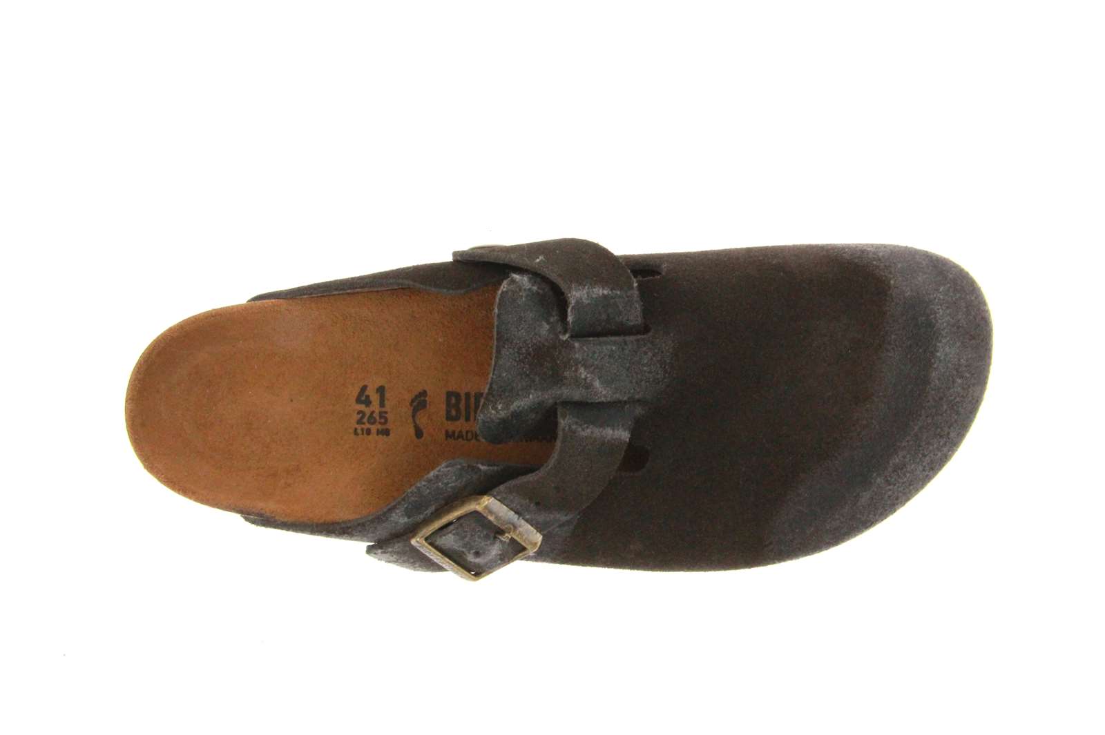 Birkenstock Pantolette BOSTON SCHMAL VELOUSRLEDER (46)