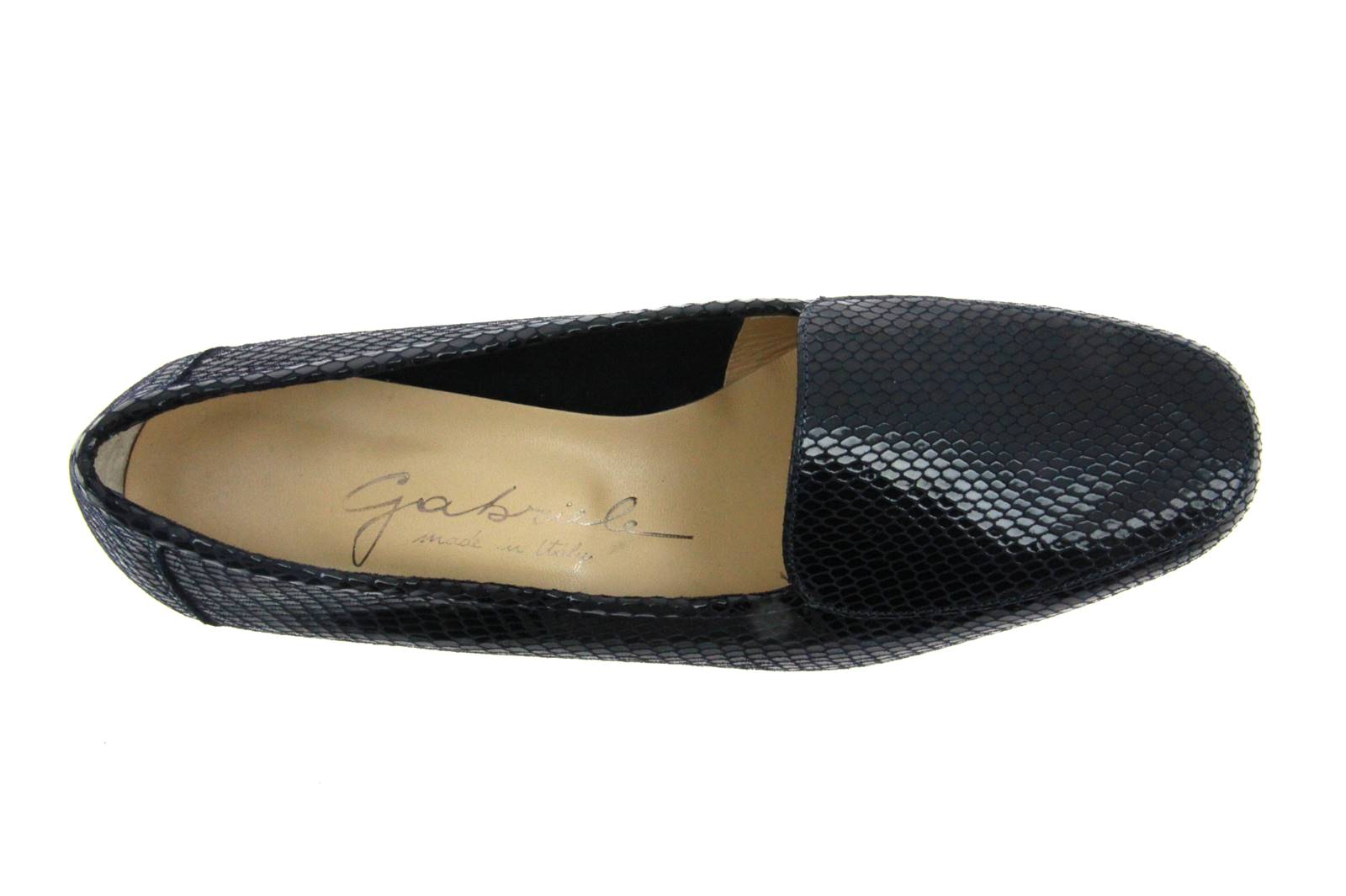 Gabriele Slipper DRAGO STAMPA CAMOSCIO MARINE (41½)