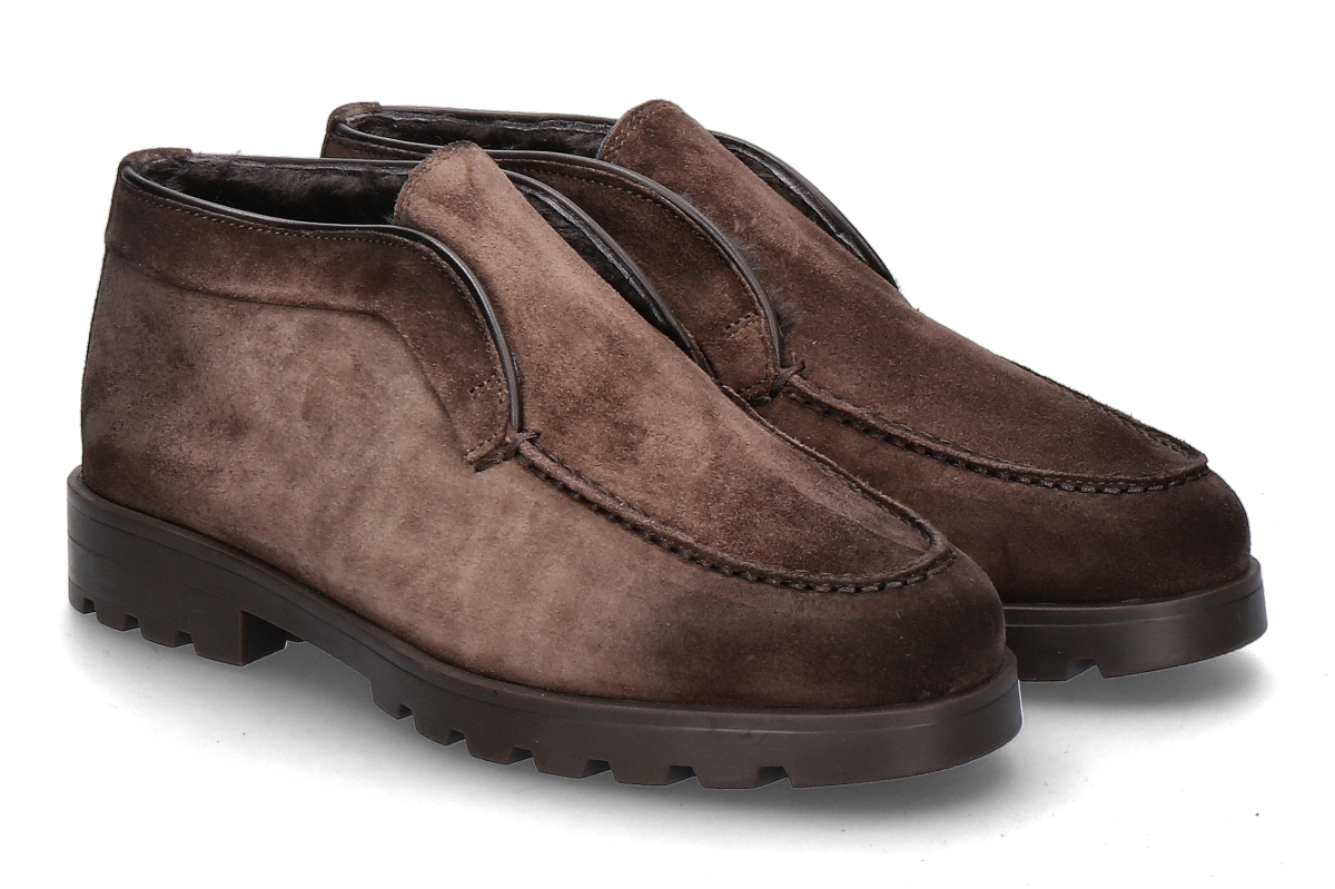 Santoni Damen- Desert Boot gefüttert DETRW CAMOSCIO- dark brown/ dunkelbraun