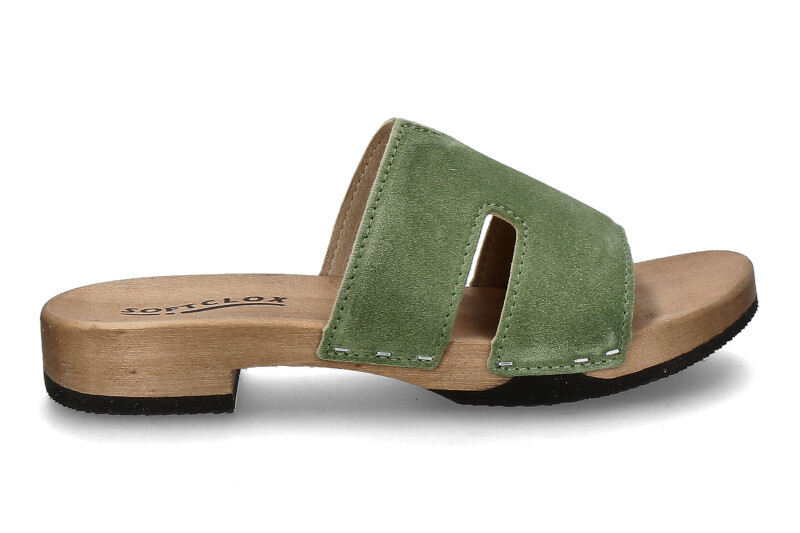 Softclox Pantolette BLIDA KASCHMIR- forest/hazelnut