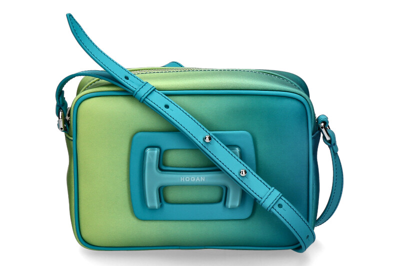 Hogan Tasche CAMERA BAG STAMPA GREEN TURCHESE