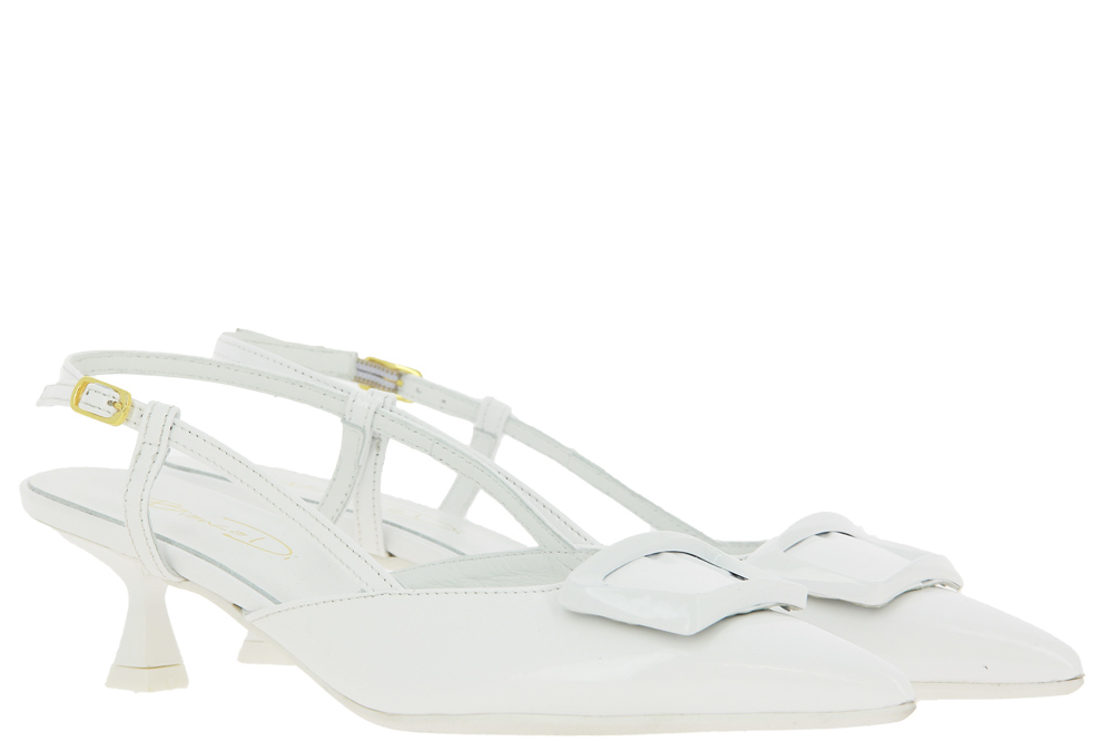 Bianca Di Slingpumps VERNICE BIANCO