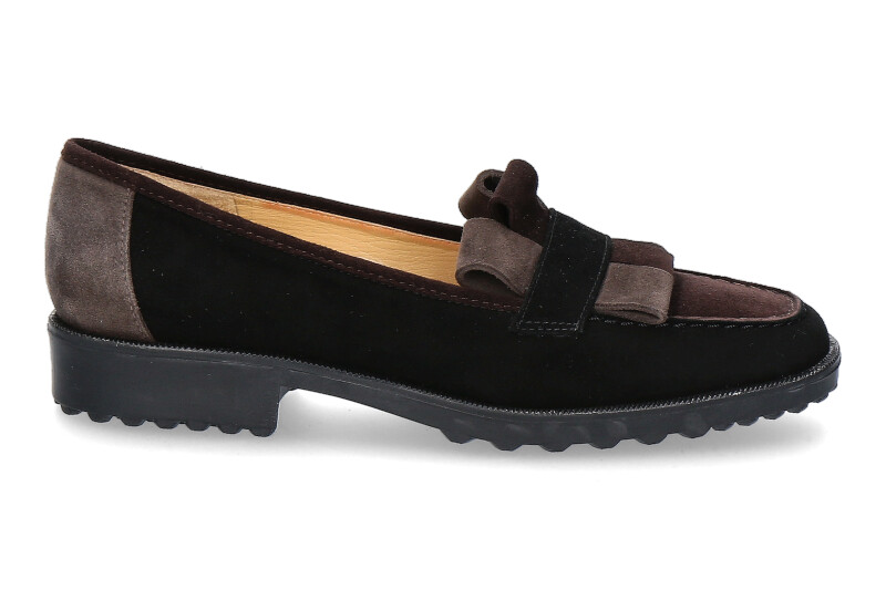 Brunate Slipper DANY CAMOSCIO NERO MORO (40½)