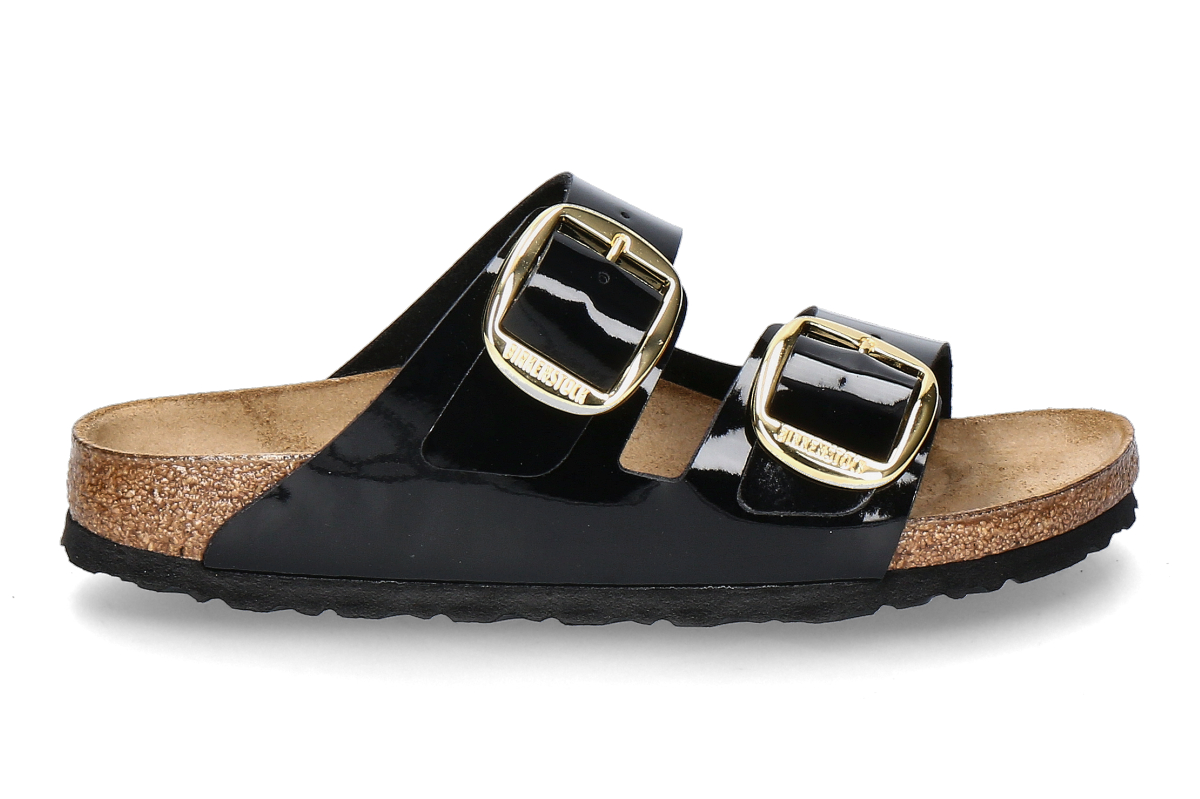 Birkenstock Damen- Pantolette ARIZONA SCHMAL BIG BUCKLE- gold/ schwarz