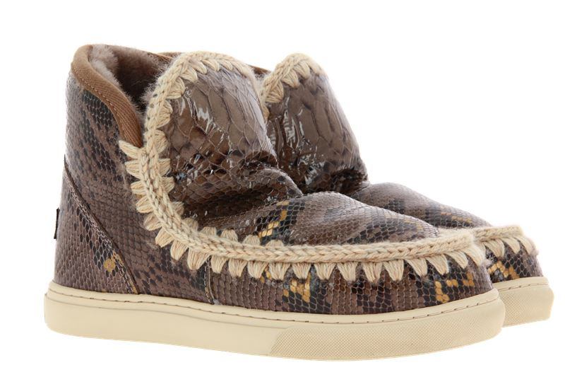 mou Boots ESKIMO SNEAKER SNAKE ELEPHANT GREY (38)