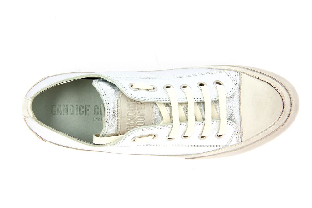 Candice Cooper Sneaker ROCK LAMINATO ARGENTO PANNA (41)