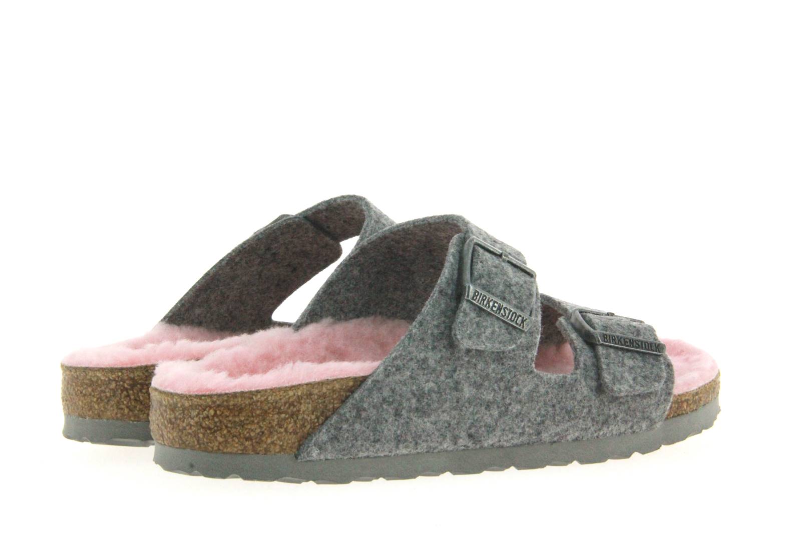 Birkenstock Pantolette gefüttert ARIZONA GREY ROSE (36)