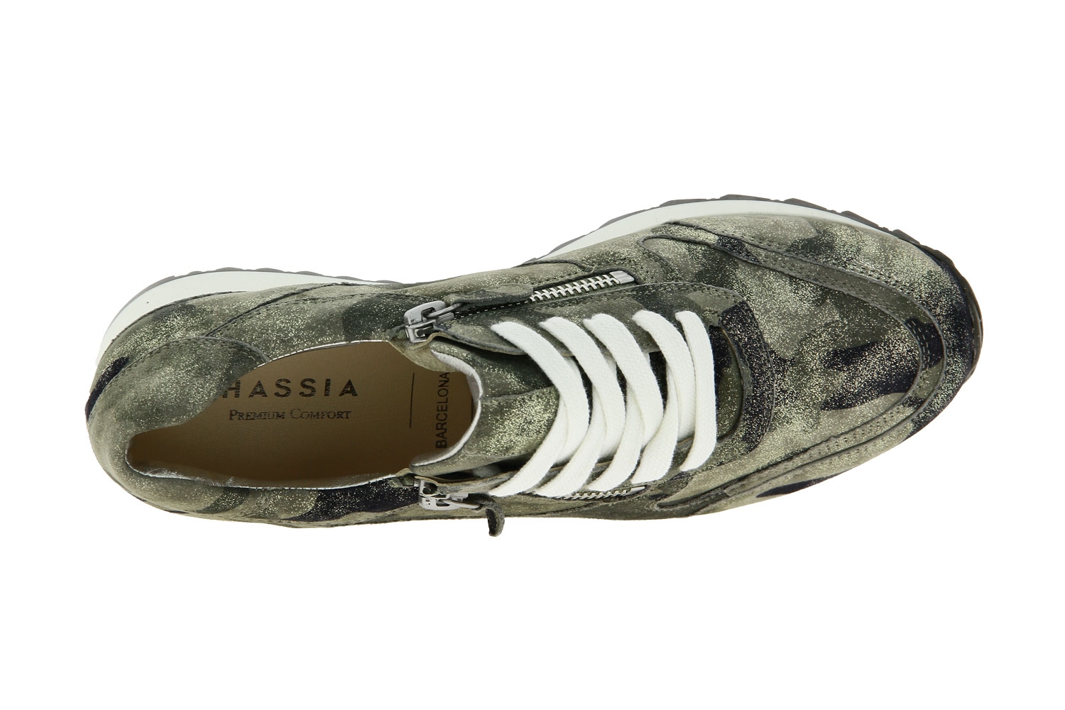 Hassia Sneaker BARCELONA H-WEITE CAMOUFLAGE KHAKI (35½)