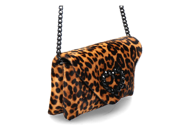 Roberto Festa Umhängetasche HEART LEOPARD